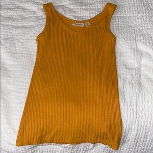Yellow Christian siriano New York tank top